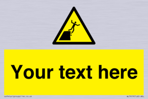 Custom Warning unstable cliff edge